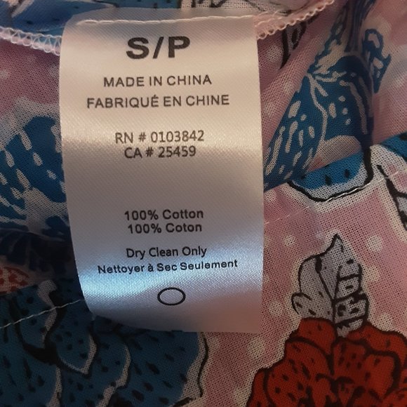 BB Dakota Steve Madden Flutter Away Floral Print Ruffle Tie Top New! S - Picture 16 of 16